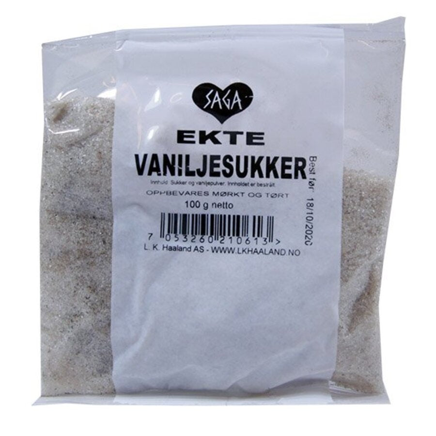 Saga ekte vaniljesukker pose 60 g