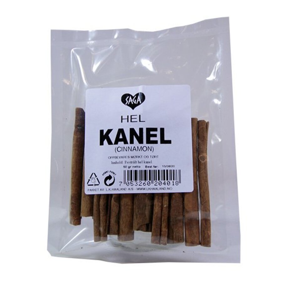 Saga hel kanelstang 8 cm 40 g