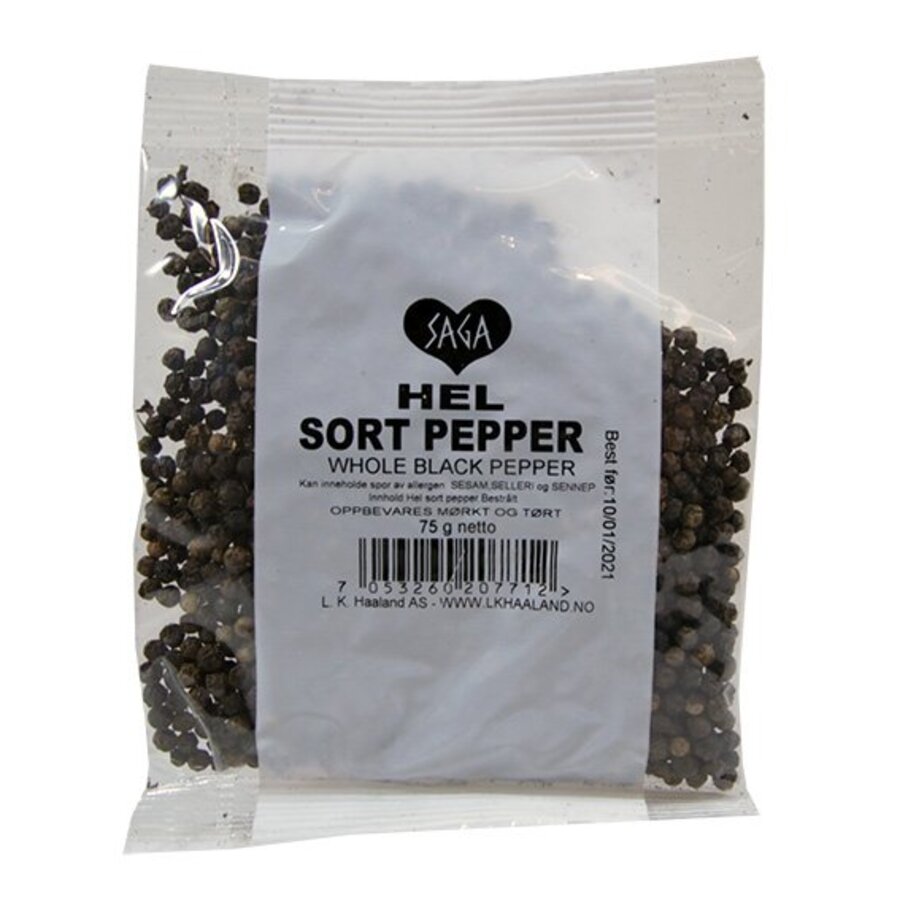 Saga hel sort pepper pose 60 g