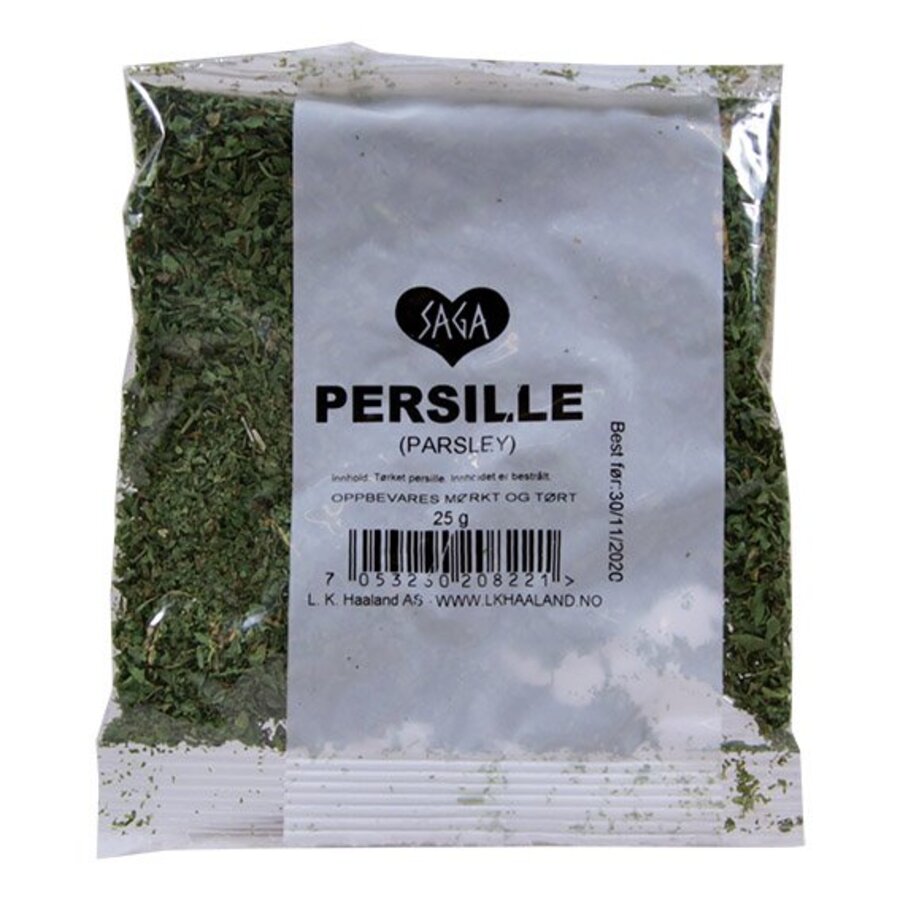 Saga tørket persille pose 15 g