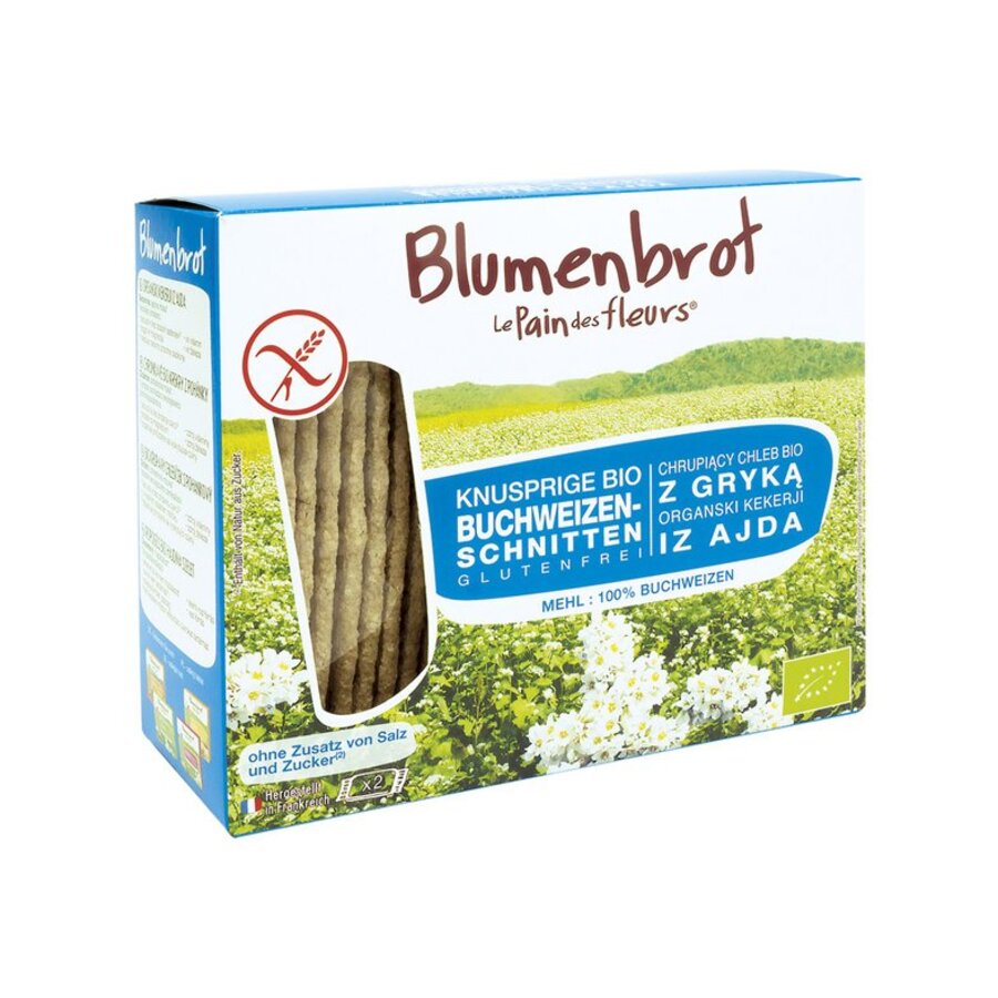 Sarrasin blå bokhvete knekkebrød u/salt gl.fri 150 gr øko