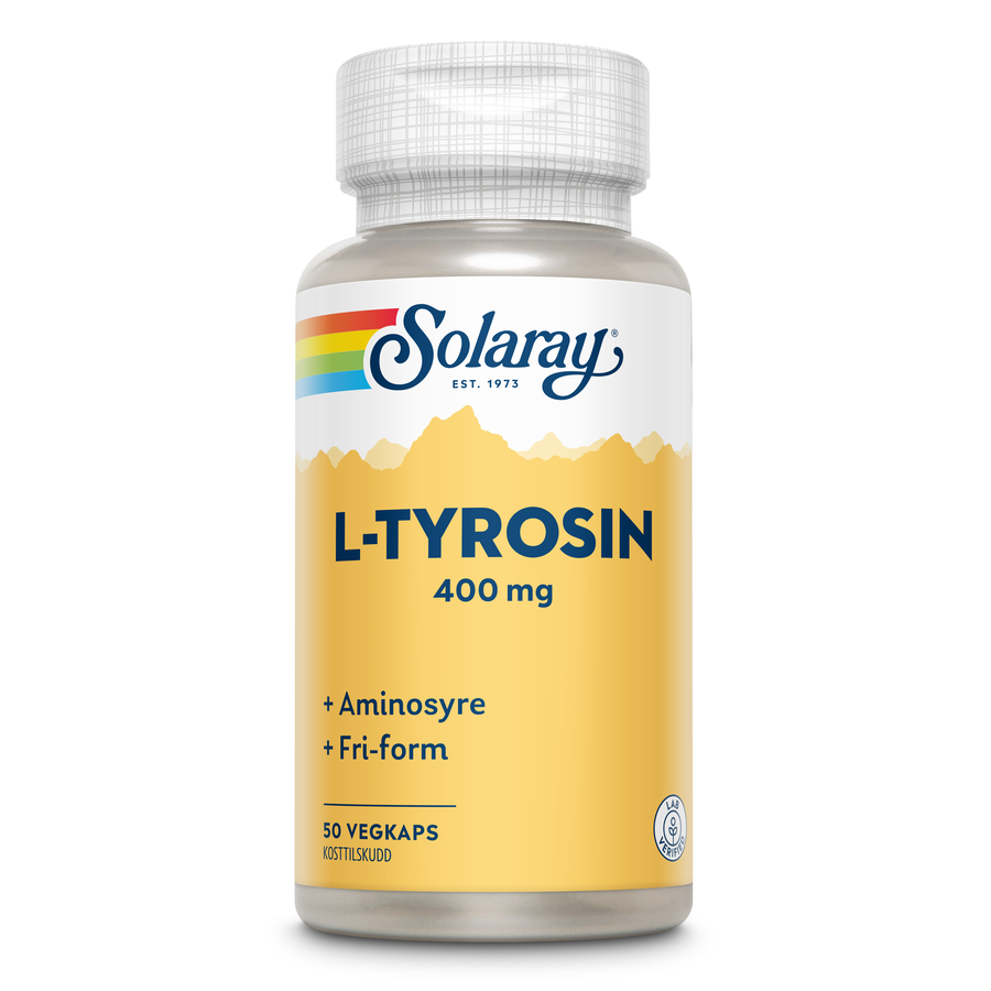 Solaray L-Tyrosin 400mg 50 kapsler