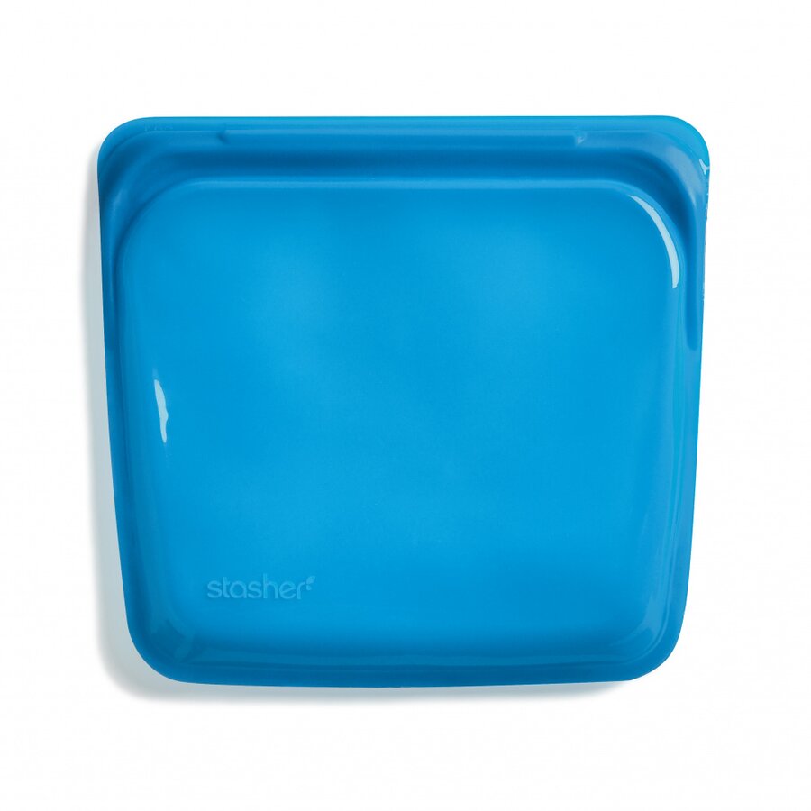 Stasher silicone sandwich bag blueberry 19 x 18 cm