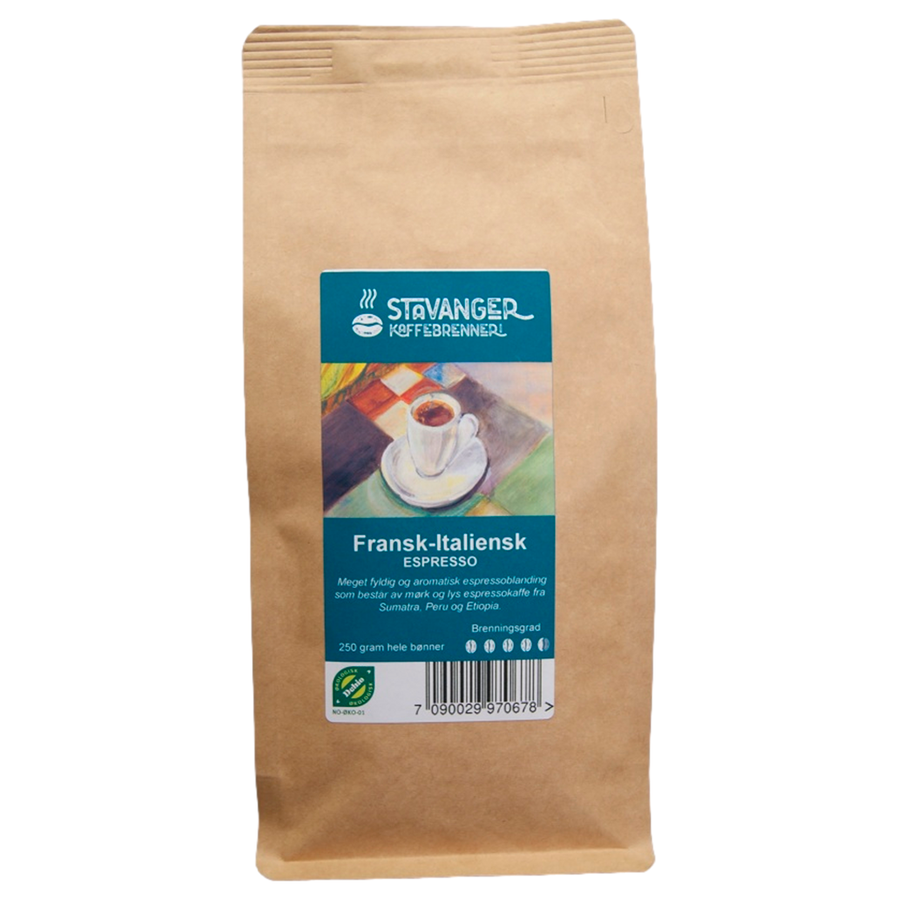 Stavanger Kaffebrenneri espresso fransk-italiensk 250 g