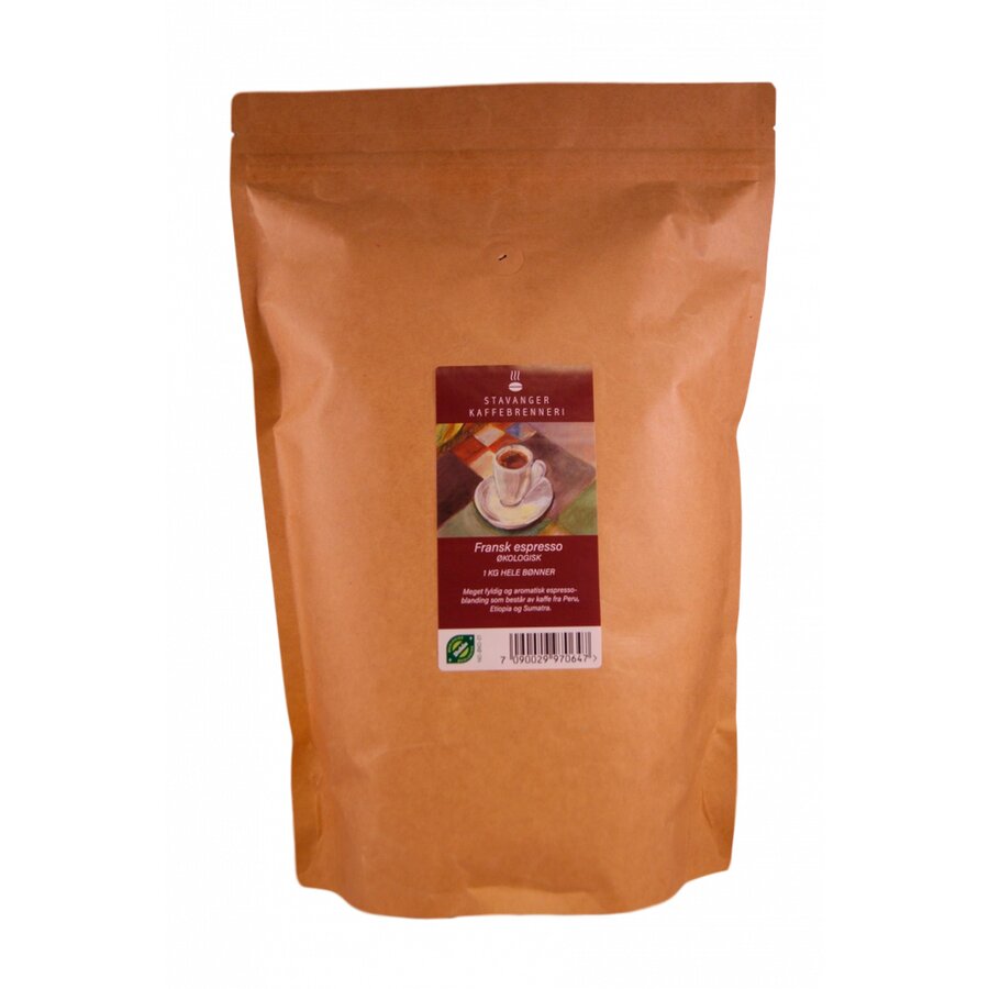 Stavanger Kaffebrenneri fransk espresso bønner 1 kg