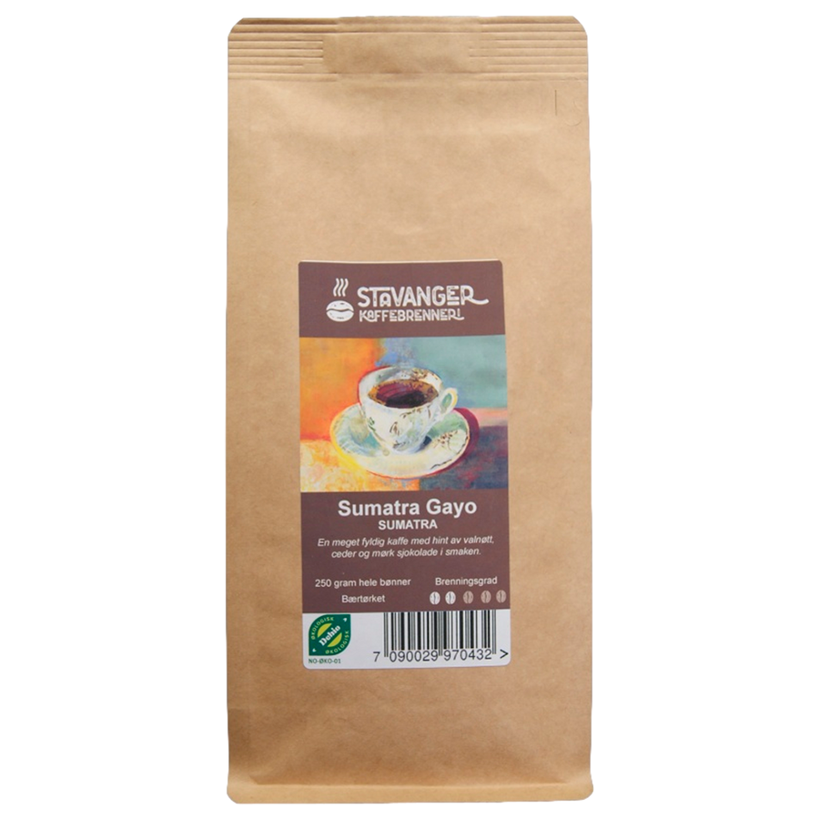 Stavanger Kaffebrenneri sumatra gayo bønner 250 g