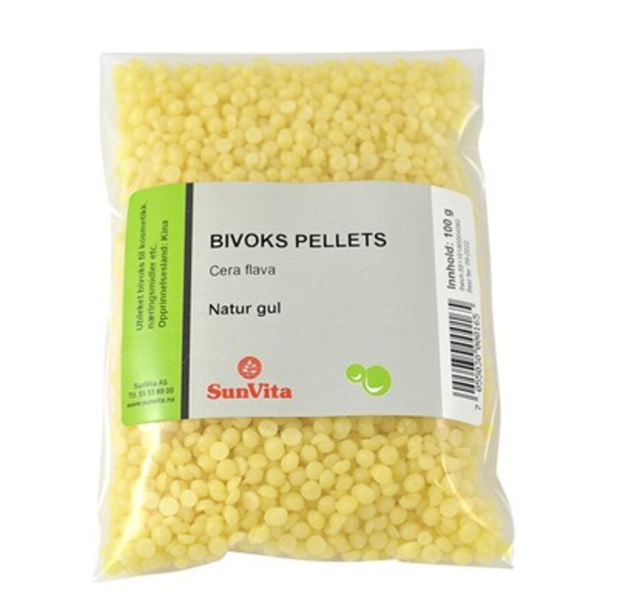 Sunvita bivoks natur gul 100 gr