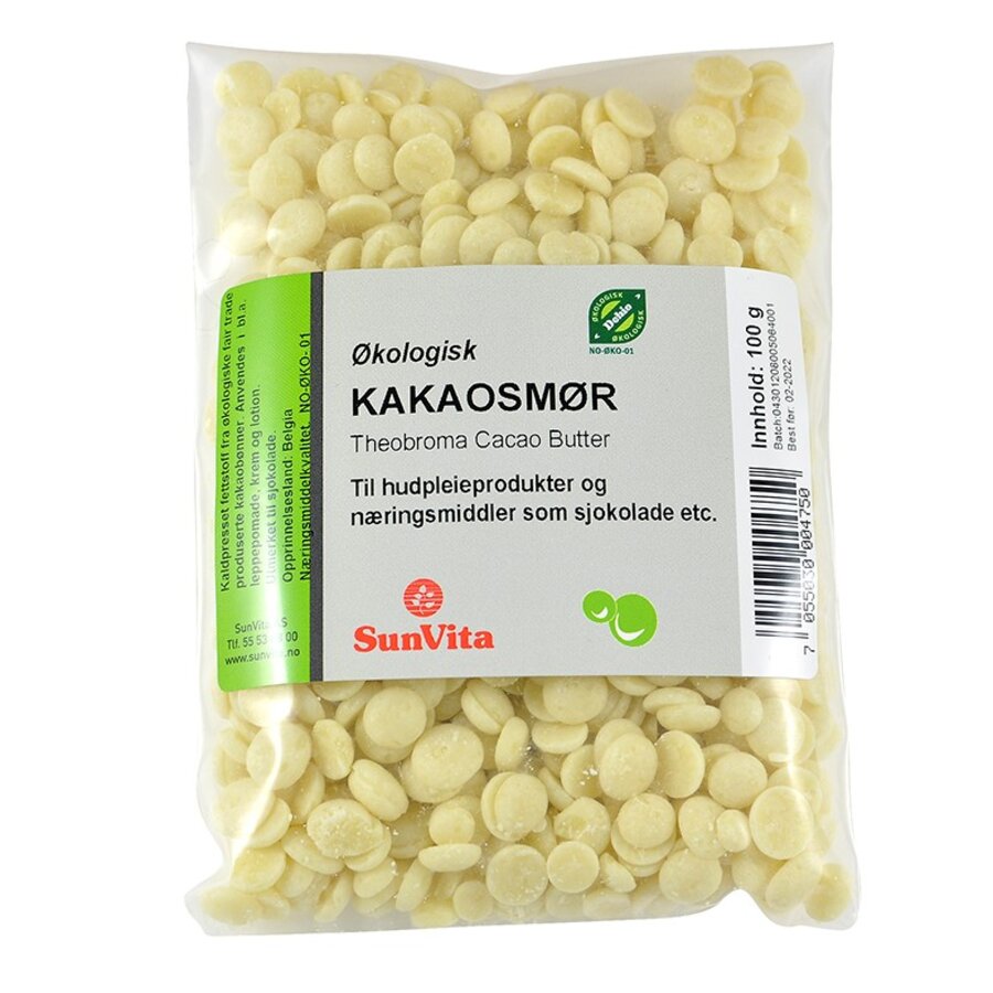 Sunvita kakaosmør 100 gr