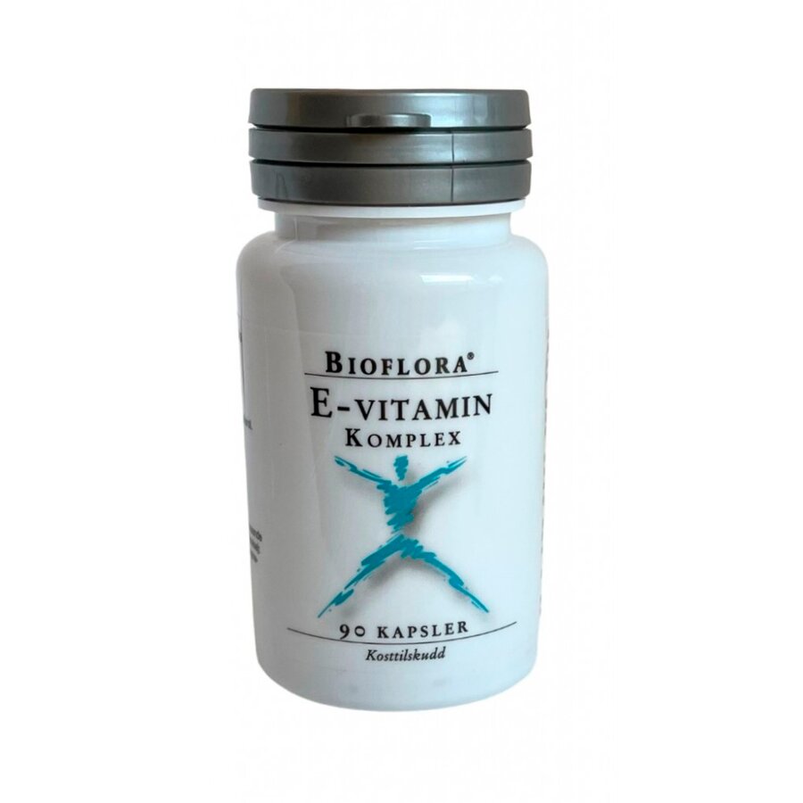 Bioflora vitamin E kompleks 90 kapsler