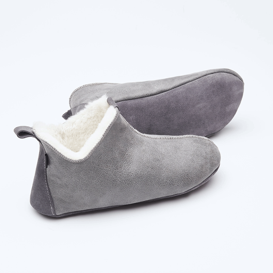 Ull Norge lammeskinn tøfler grå str 35/36