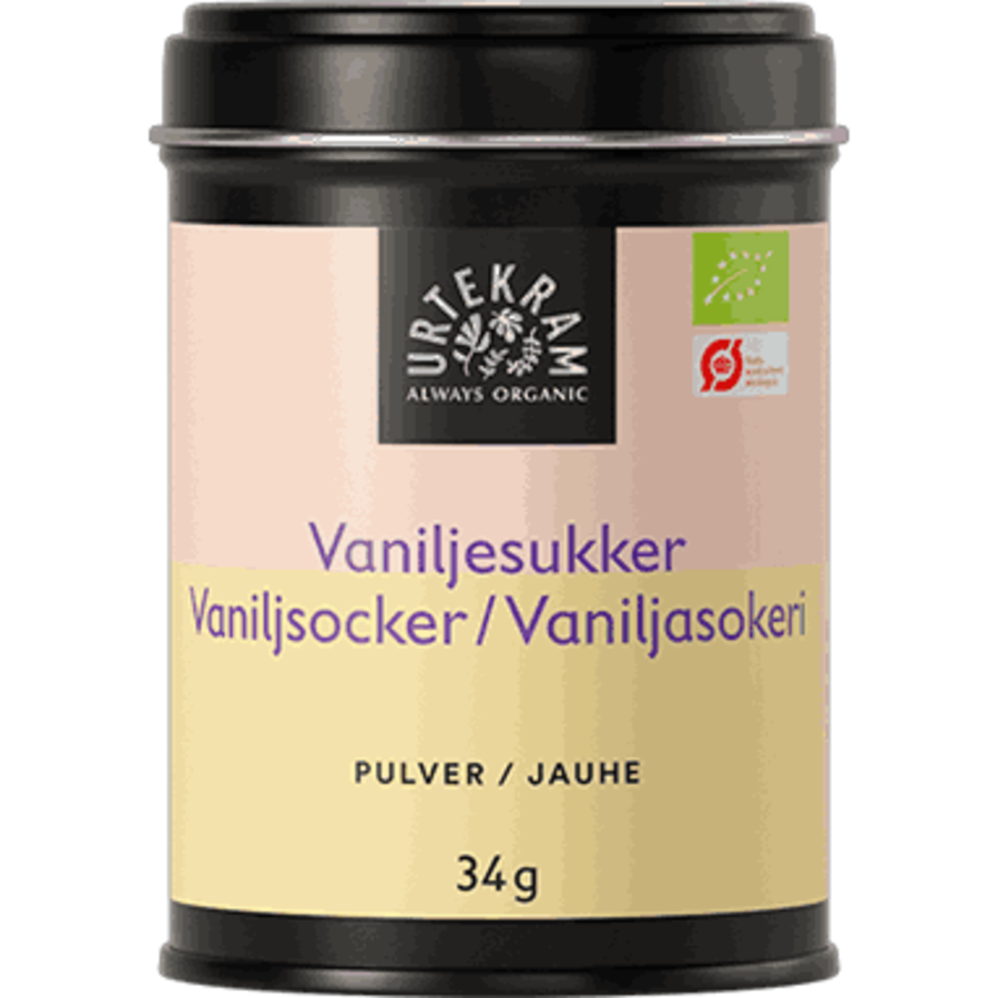 Urtekram økologisk vaniljesukker 34 g