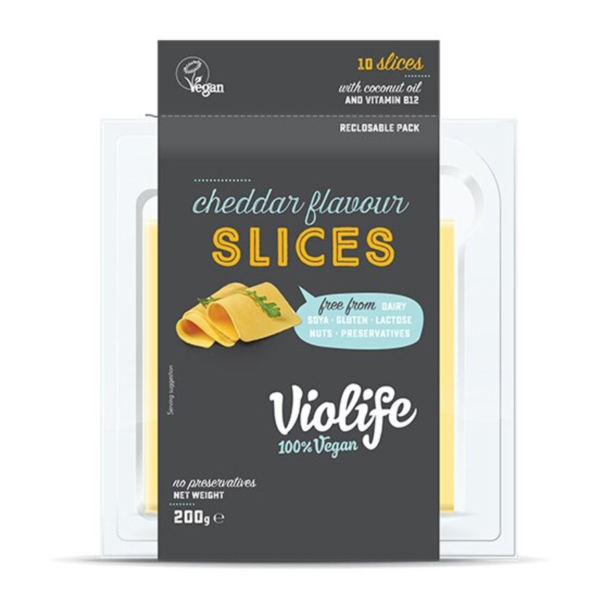 Violife slices cheddar flavour 200 gr