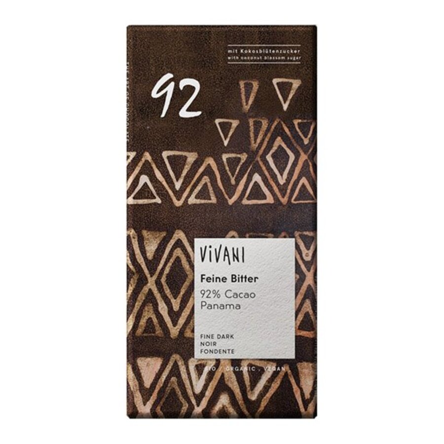 Vivani 92% mørk sjokolade 80 gr