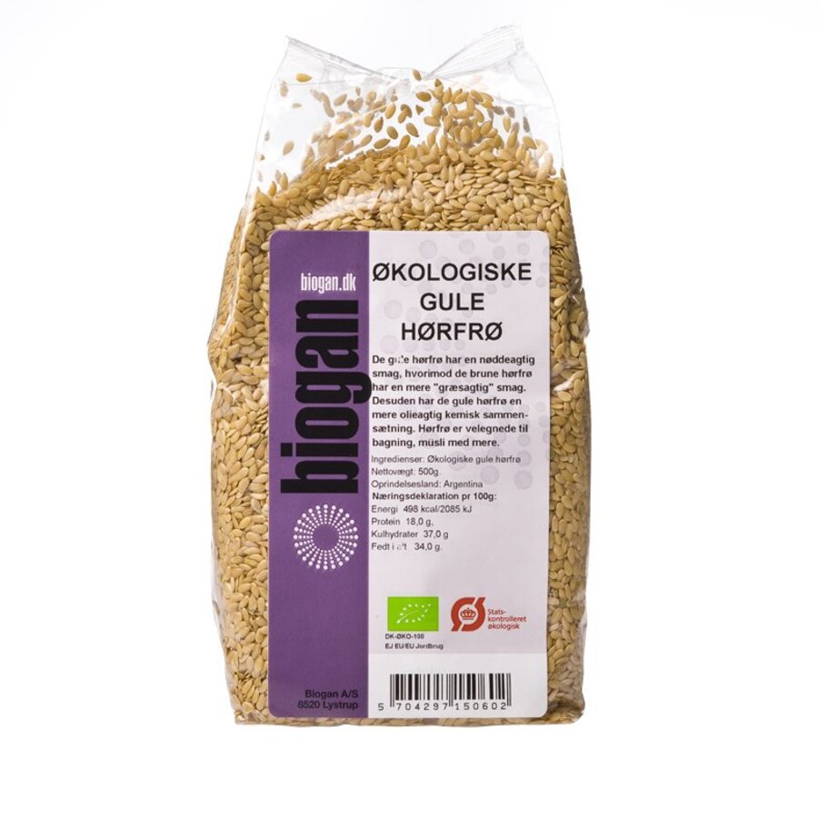 Biogan gule linfrø 500 gr