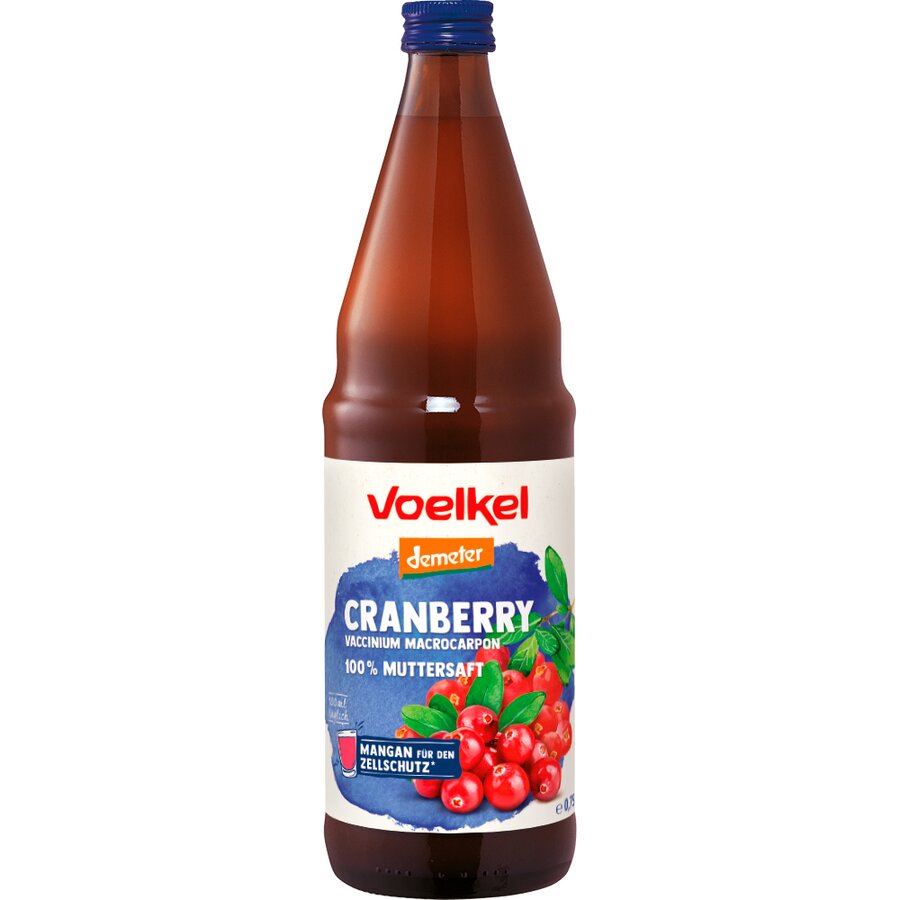 Voelkel økologisk tranebærjuice 0,75L