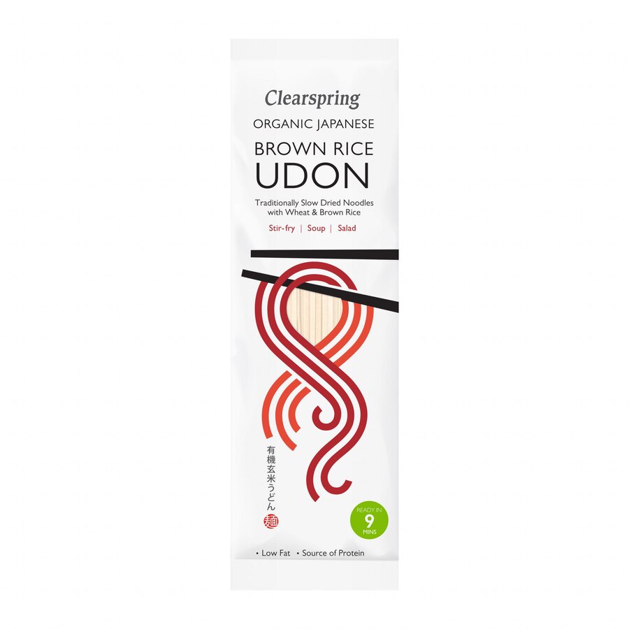Clearspring økologisk brunris pasta med erter & quinoa 250 g
