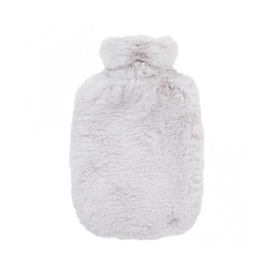 Fashy varmeflaske grå pels trekk 2 L