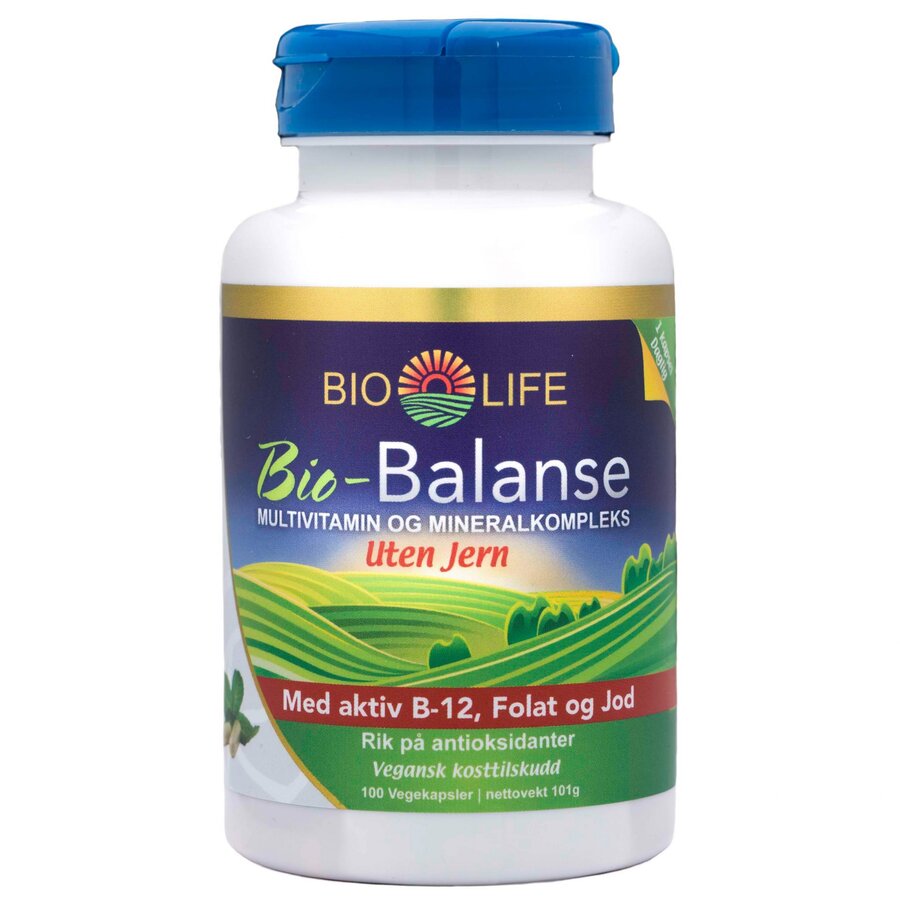 Bio-Life balanse uten jern 100 kaps