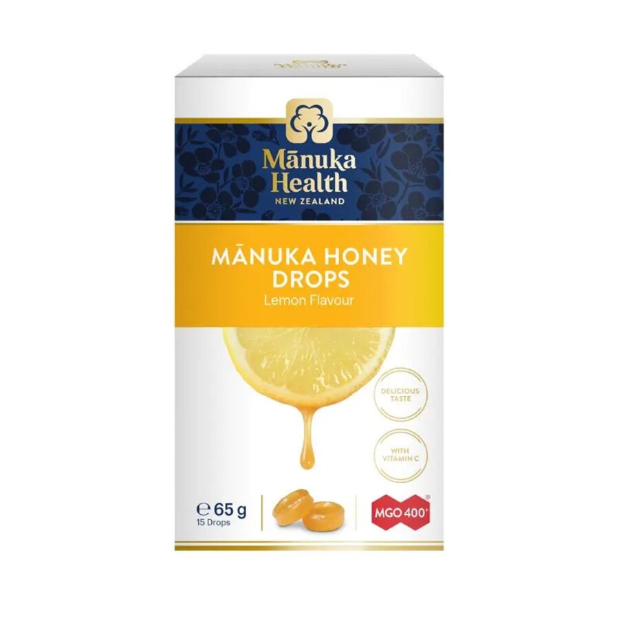 Manuka Health honningdrops med sitron 65 g