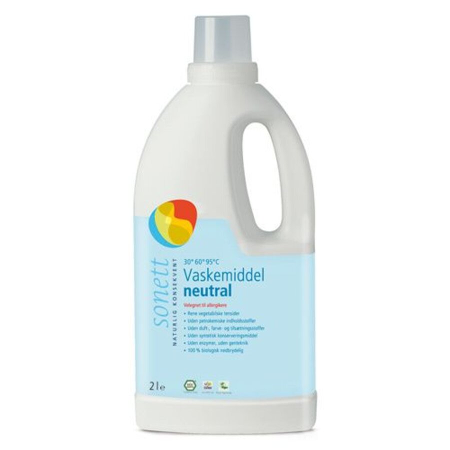 Sonett flytende vaskemiddel nøytral 2 liter