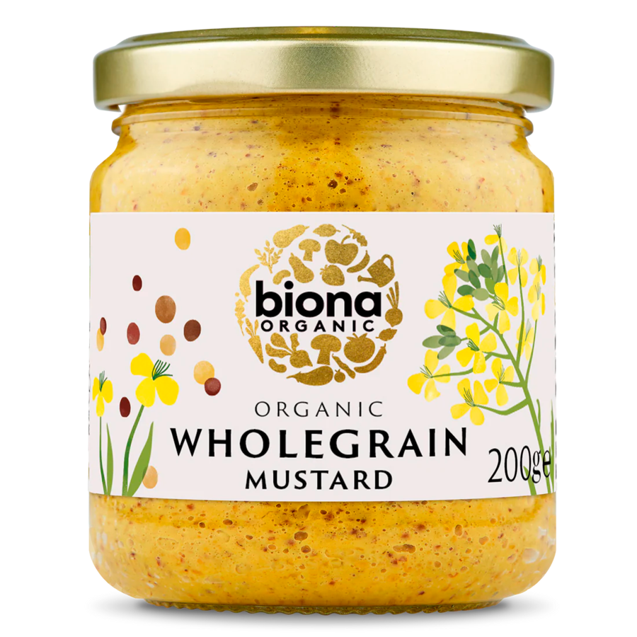 Biona Organic Hel Korn Sennep 200g