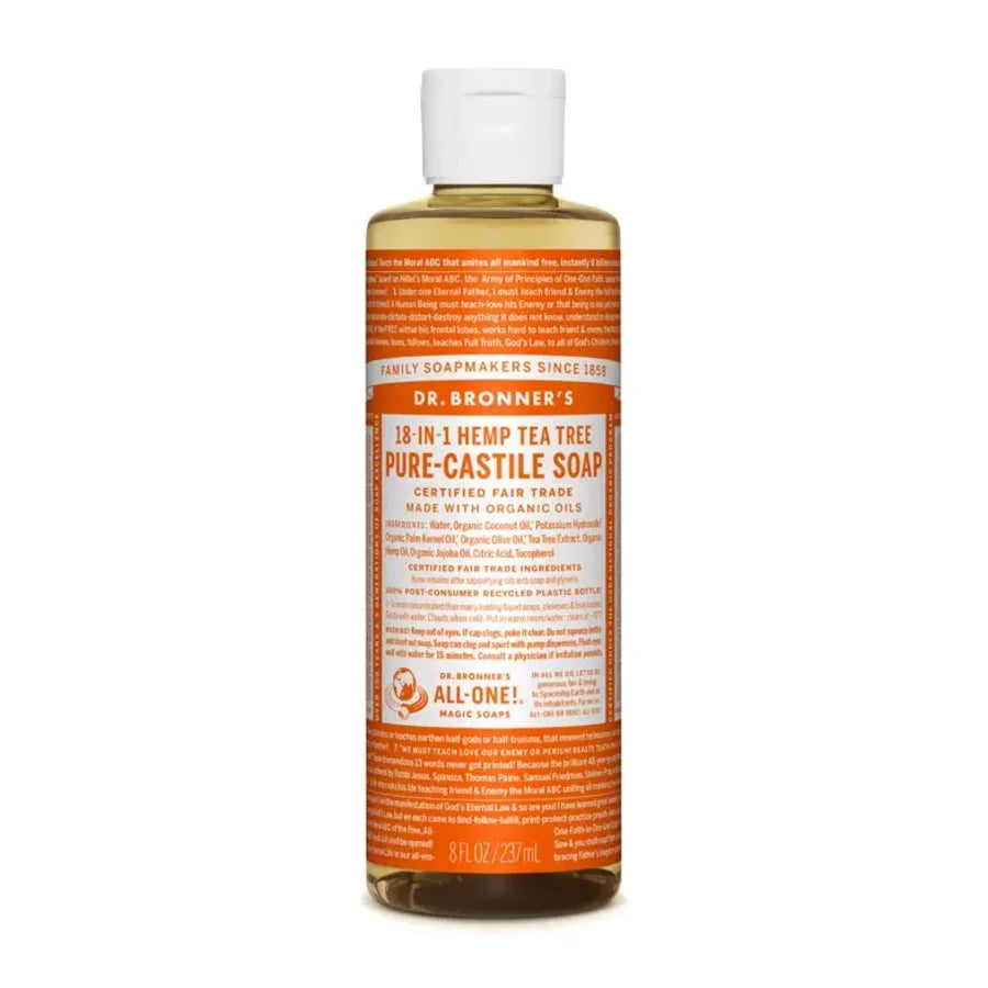 Dr Bronner tea tree såpe 240 ml