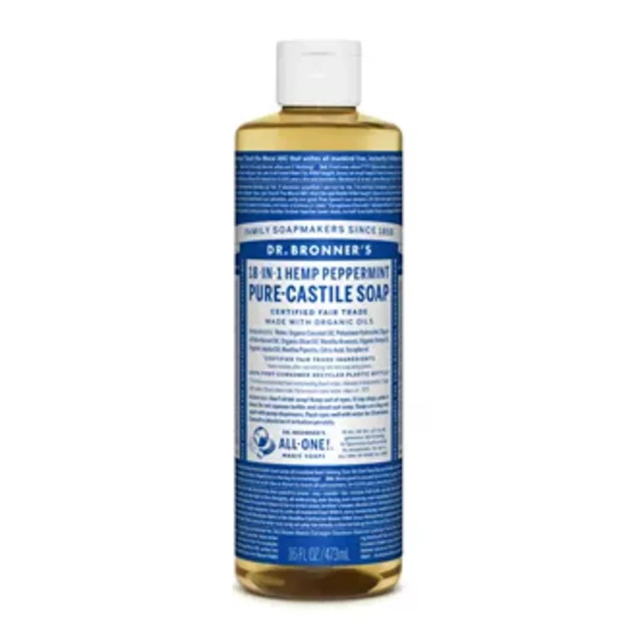 Dr Bronner peppermynte såpe 475 ml