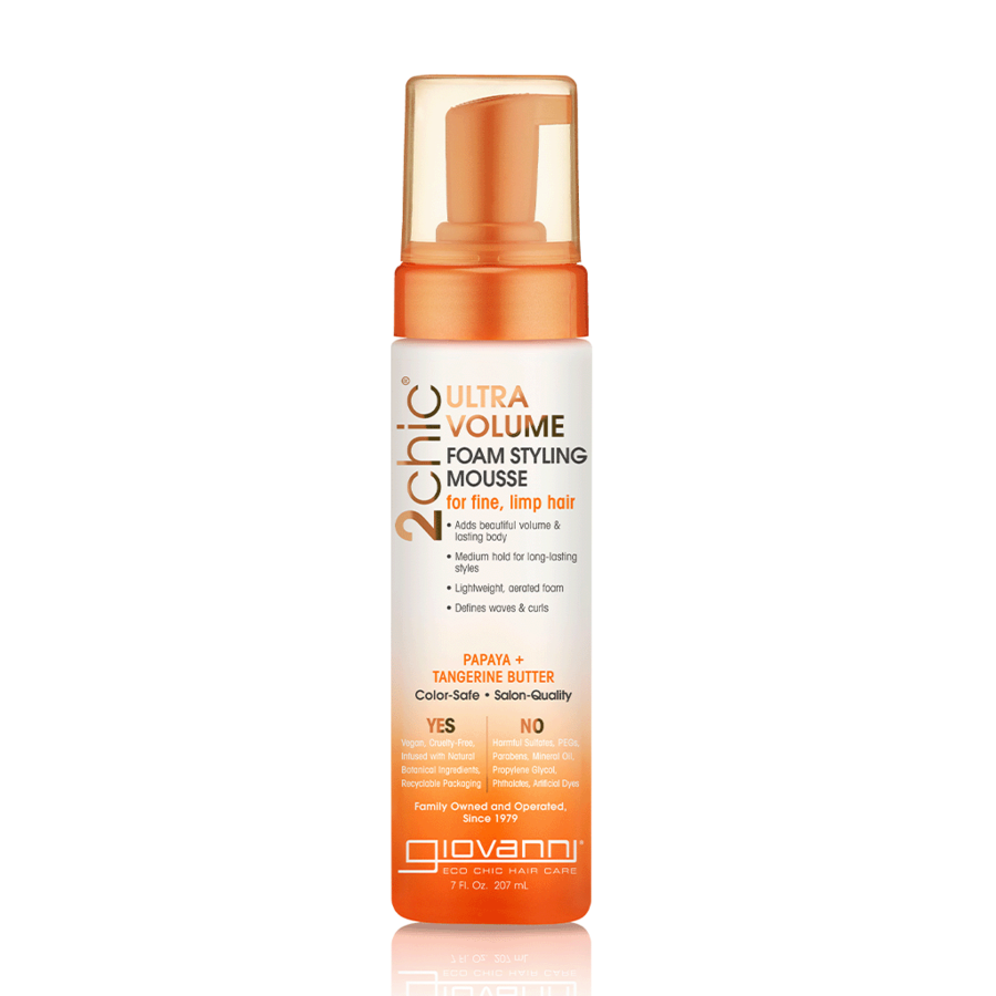 Giovanni tangerine & papaya foam styling mousse 207 ml