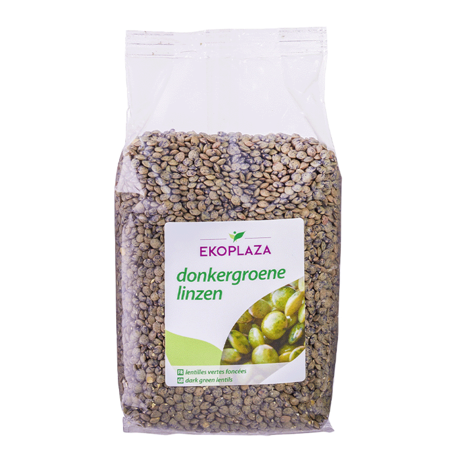 Ekoplaza mørkegrønne linser 500 g