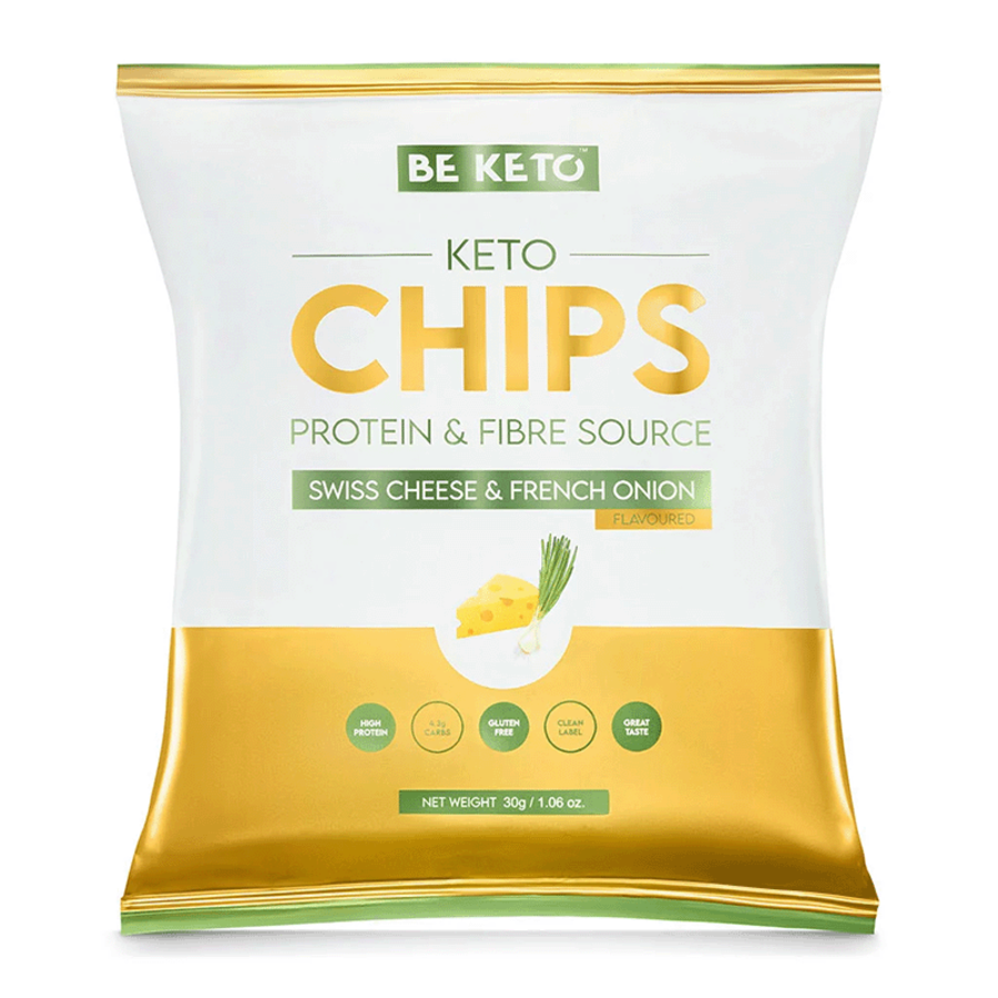 Beketo keto chips sveitsisk ost & fransk løk 30 gr