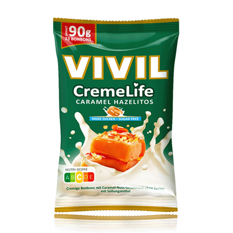 Vivil drops karamell hazelitos 90 gr