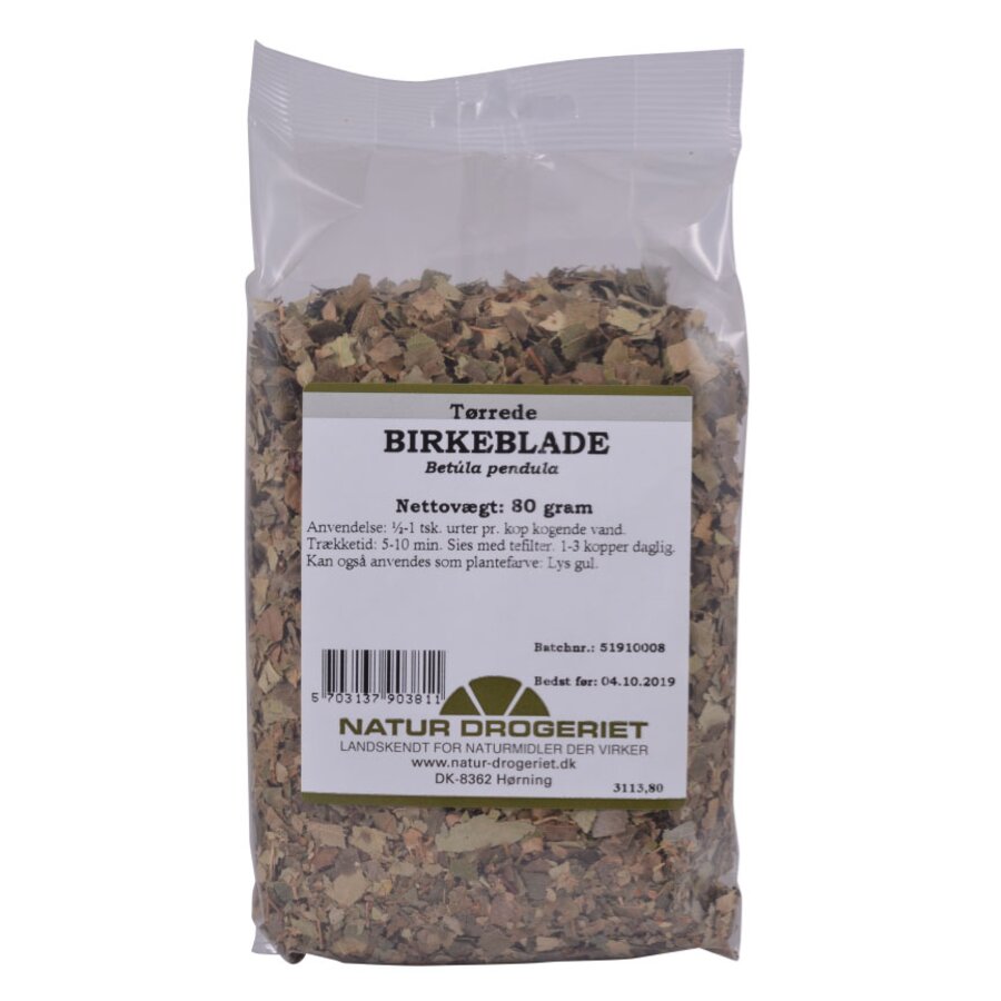 Natur drogeriet bjørkeblad 80 gr
