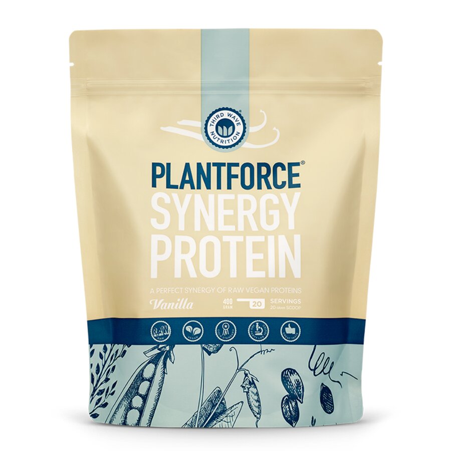 Plantforce synergy protein vanilje 400 g