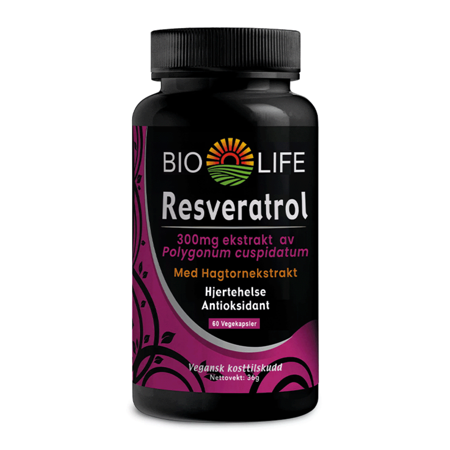 Bio Life Resveratrol 60 kapsler
