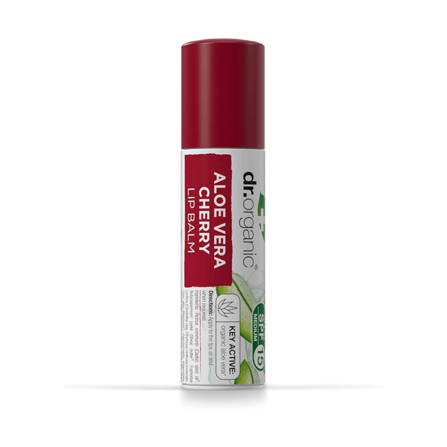 Dr Organic aloe vera cherry lip balm 5,7 ml