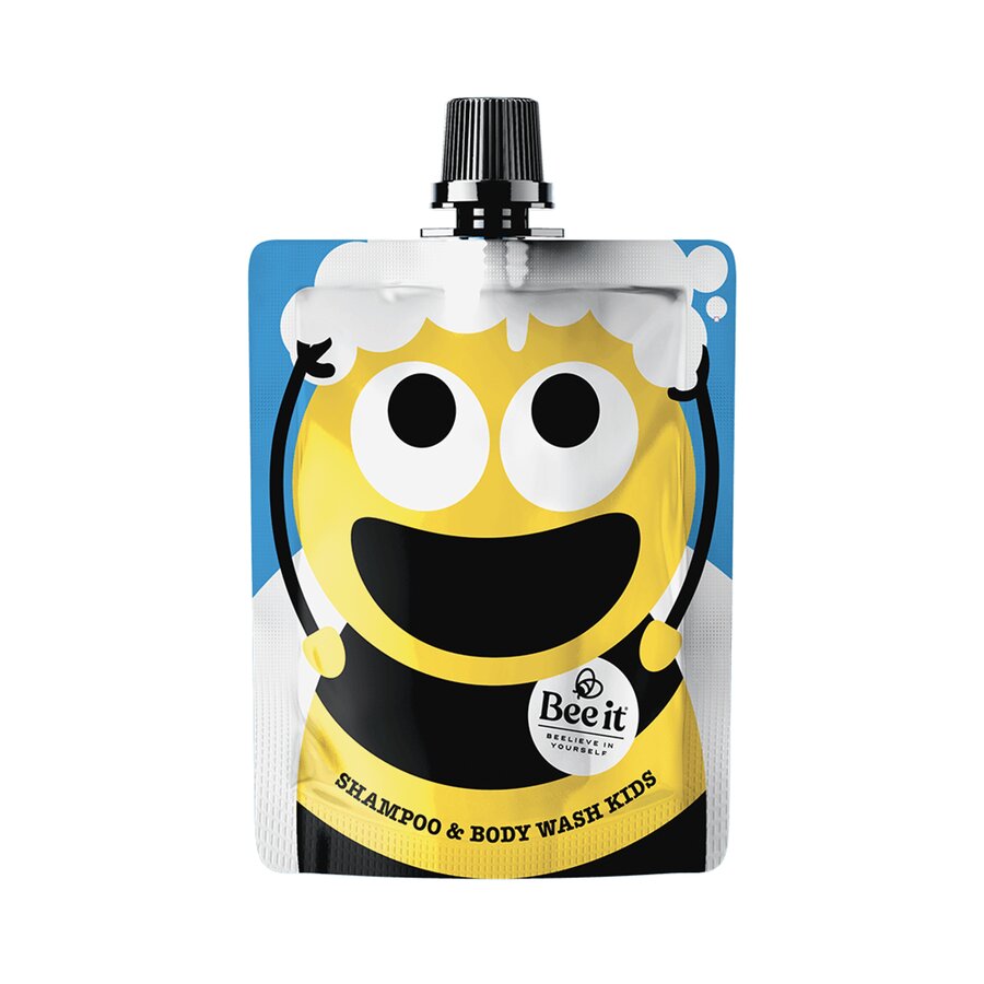 Bee it dusj og shampo blå 250 ml