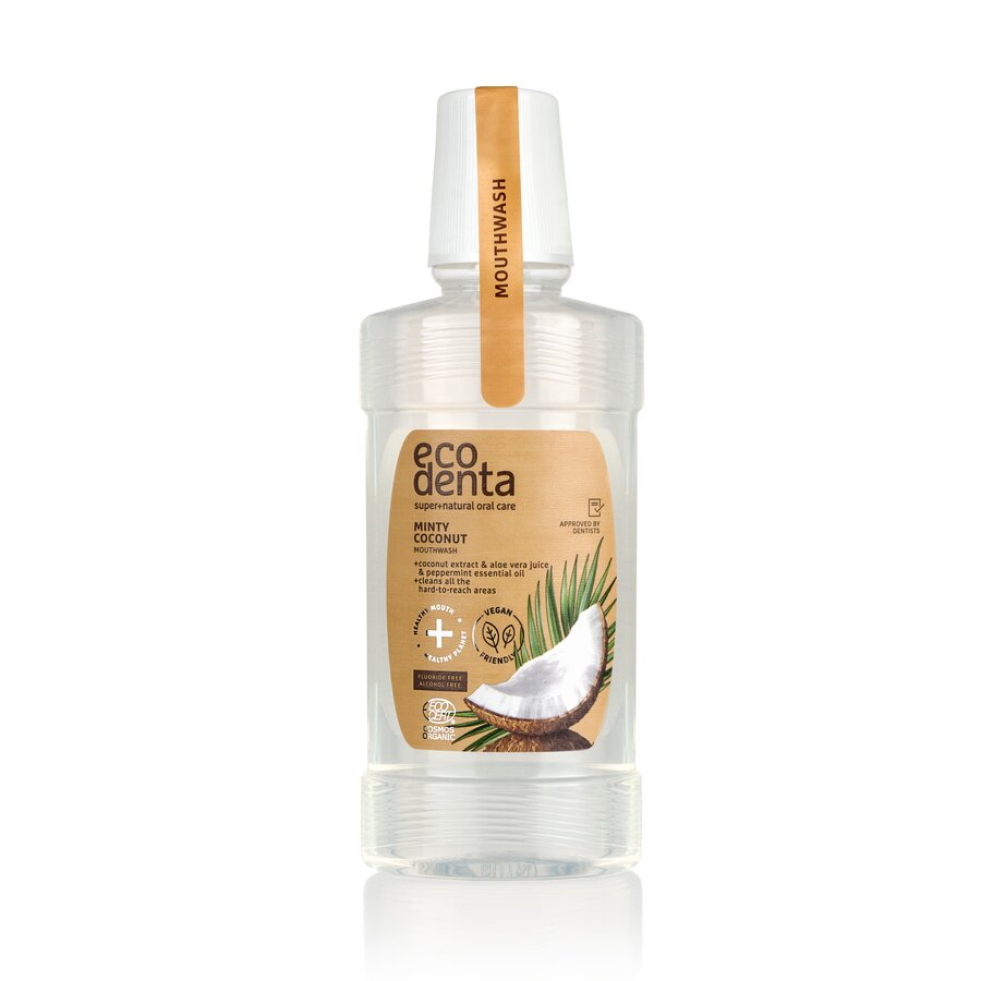 Ecodenta Munnskyllevann Kokosnøtt Peppermynte u/fluor 250ml