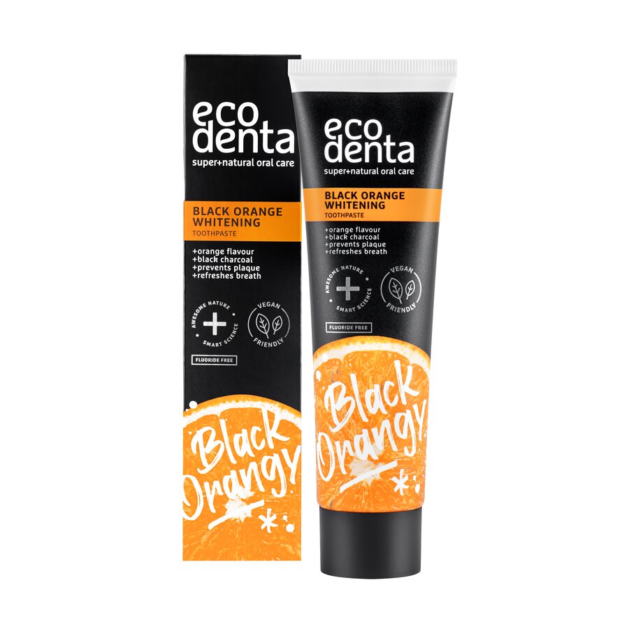 Ecodenta Whitening Tannkrem Appelsin u/fluor 100ml
