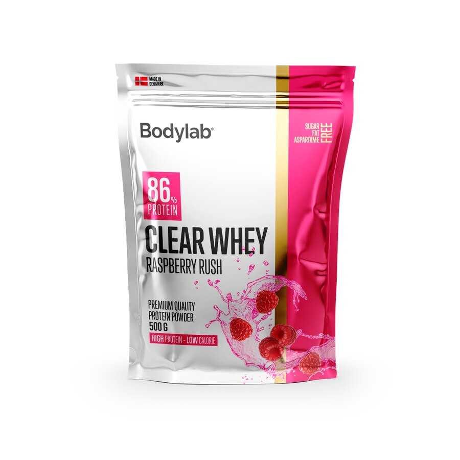 Bodylab clear whey raspberry rush 500 g