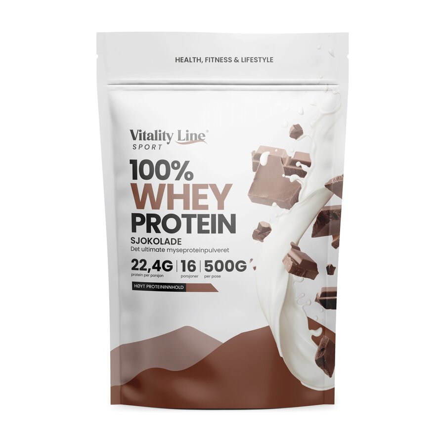 Vitality Line Sport 100% myseprotein sjokolade 500 g