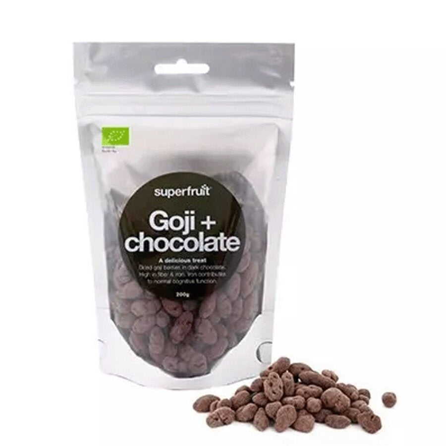 Superfruit økologiske gojibær med mørk sjokolade 200 g