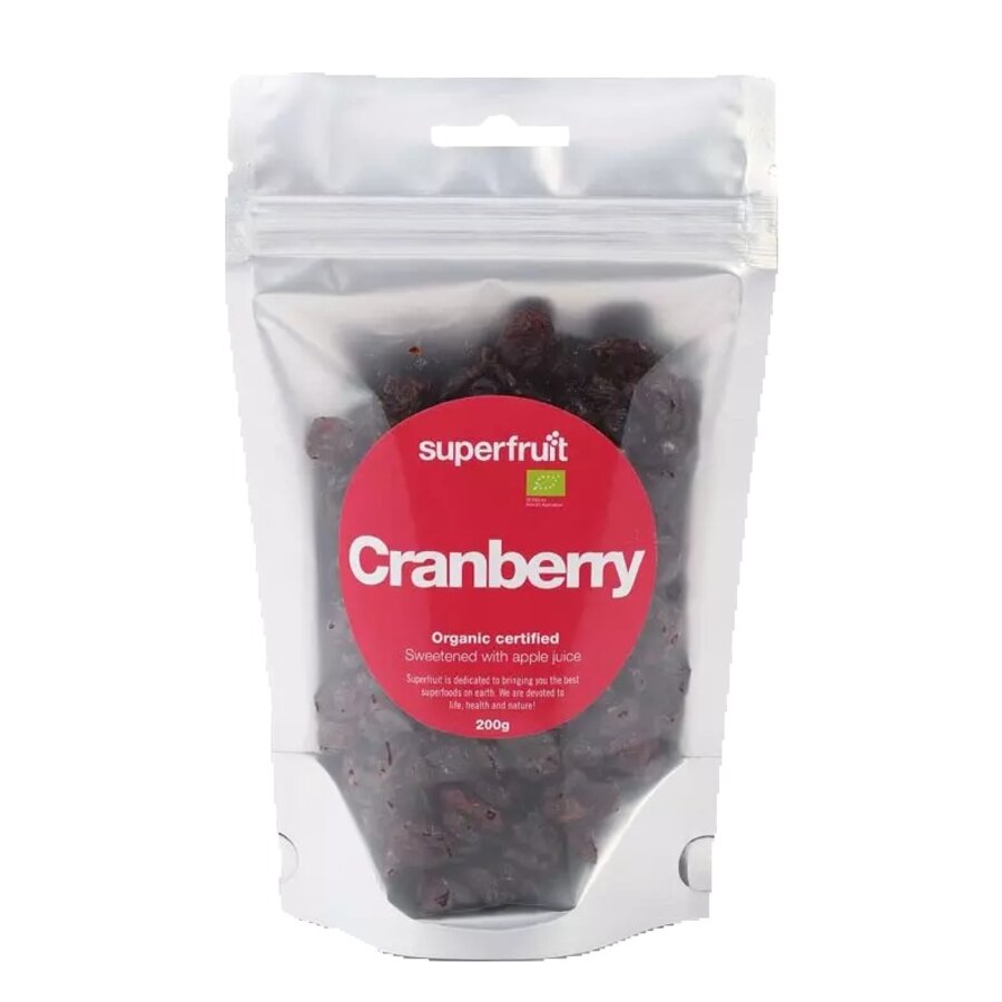 Superfruit tørkede tranebær 200 g