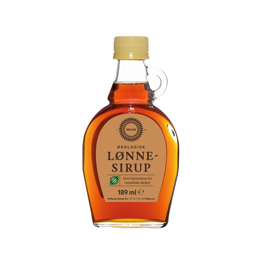 Helios økologisk lønnesirup 187 ml