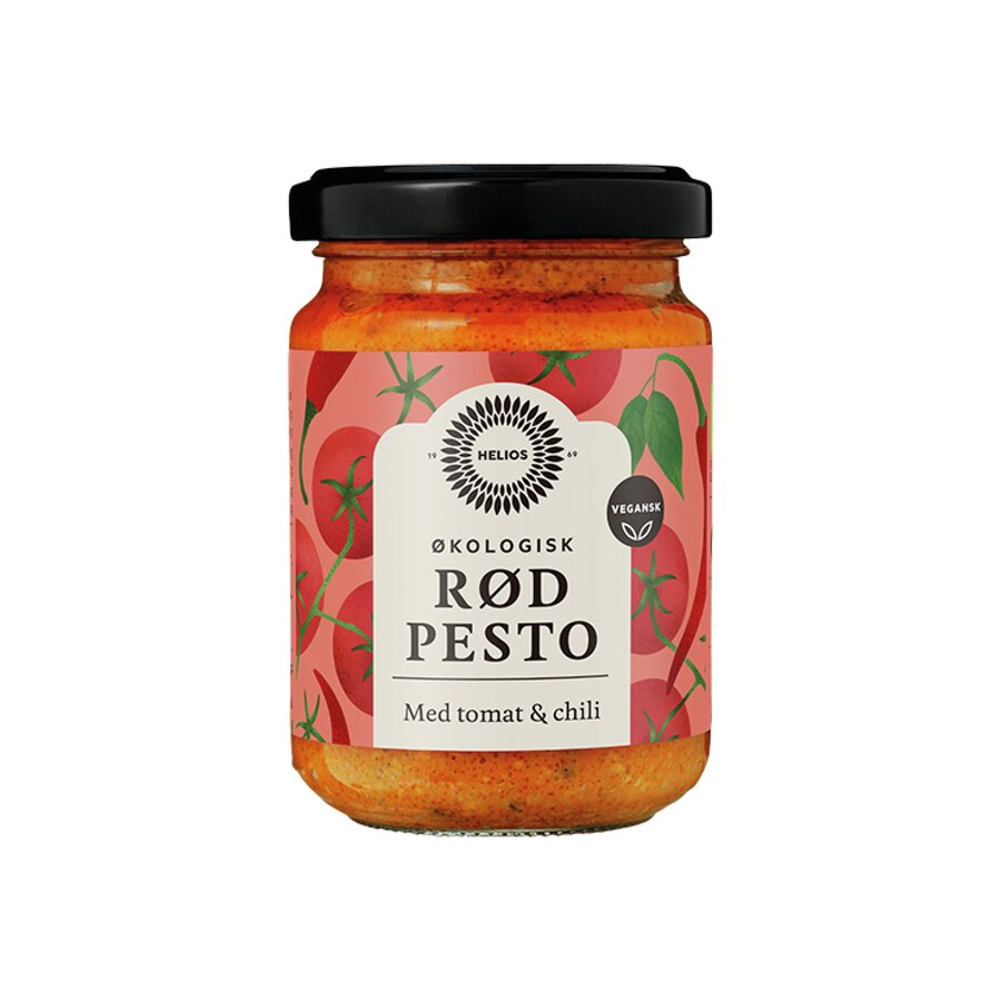 Helios økologisk rød pesto med chili 130 g