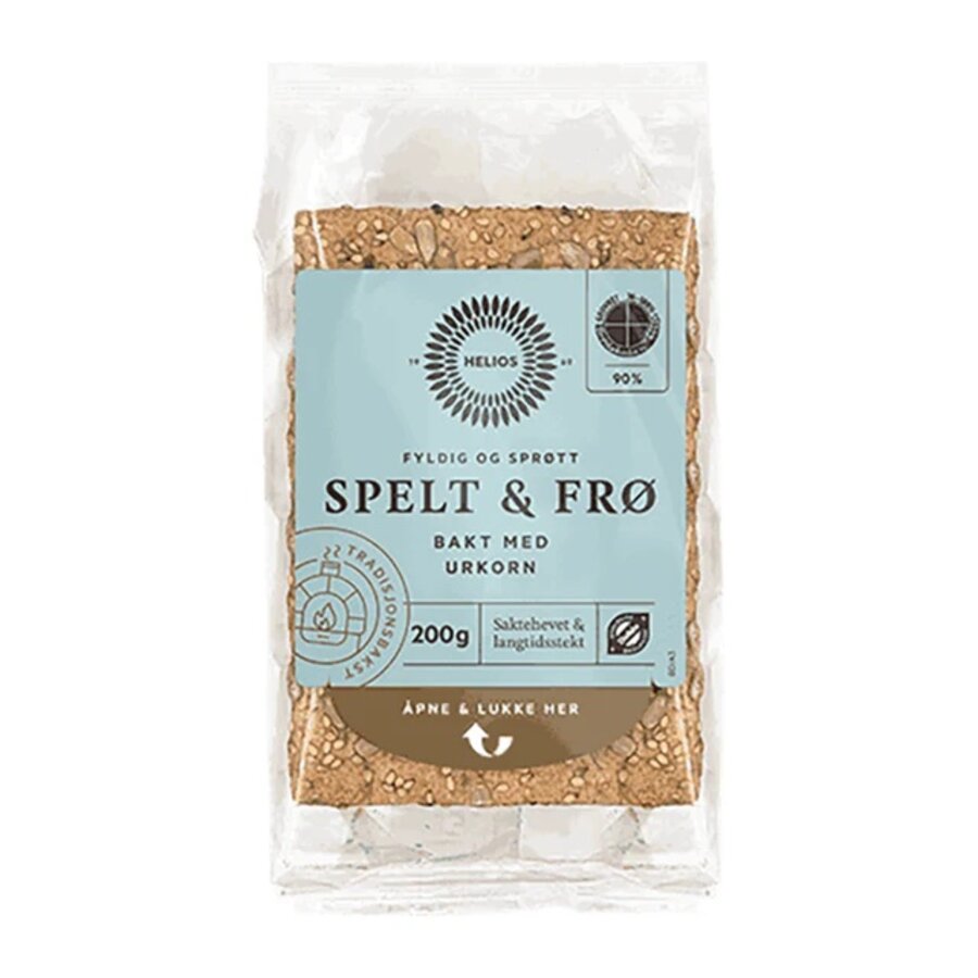 Helios Knekkebrød Spelt og Frø