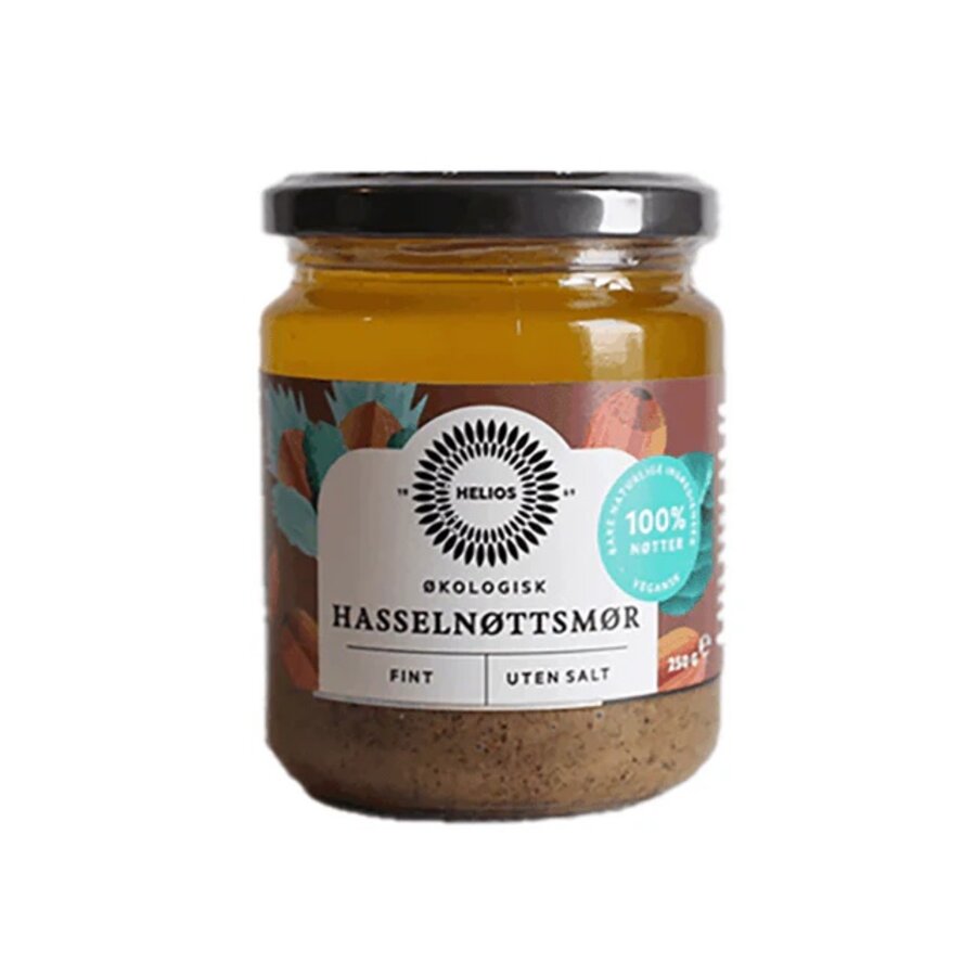 Helios Hasselnøttsmør Øko 250gr