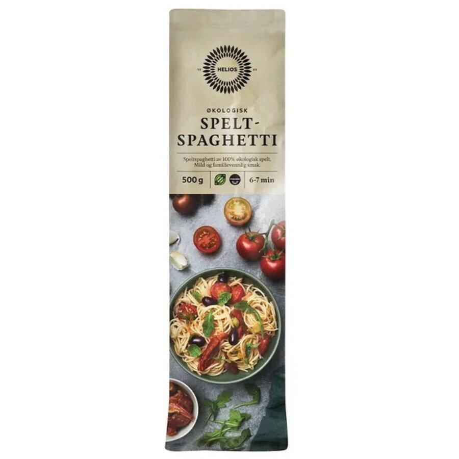 Helios økologisk Speltspaghetti 500 gr