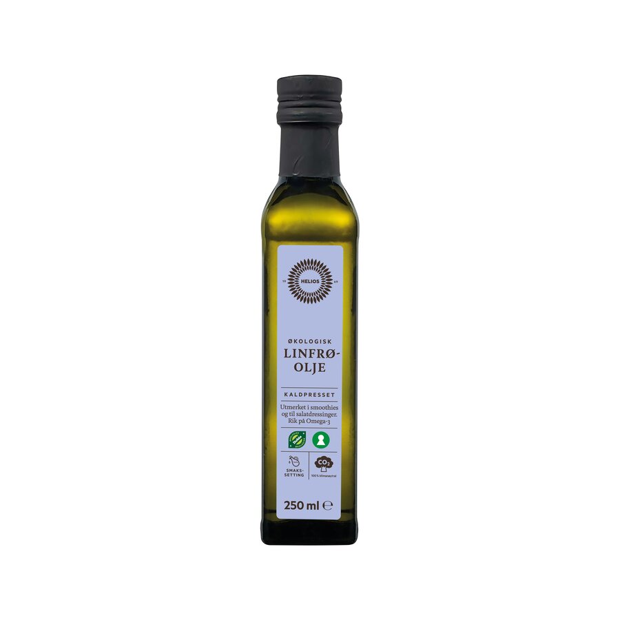 Helios linfrøolje kaldpresset 250 ml