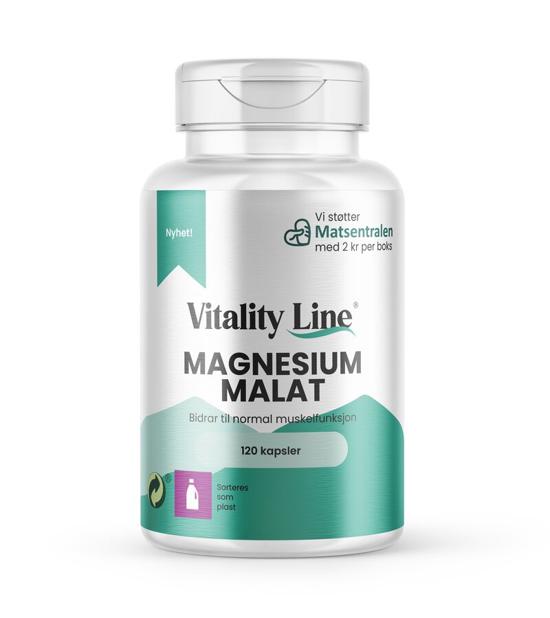 Vitality Line Magnesium Malat 120 kapsler