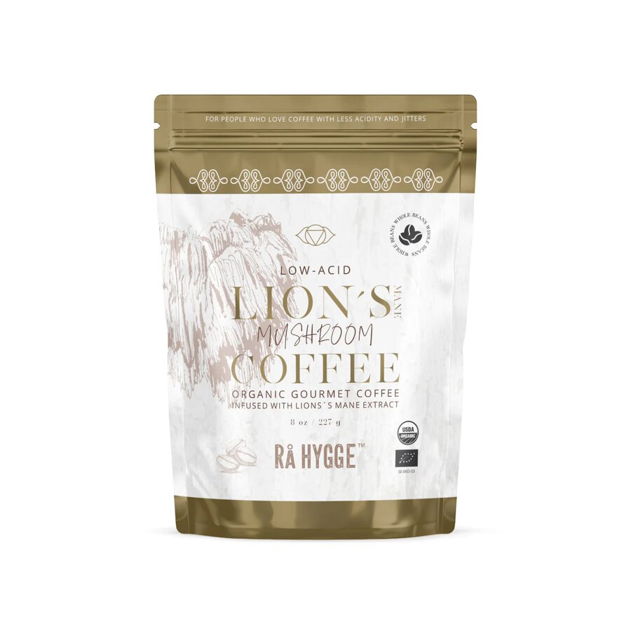 Rå Hygge Lion`s Mane Hele bønner 227 gr